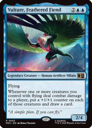 Vulture, Feathered Fiend (MSC-645) [Commander: Marvel Super Heroes] Foil