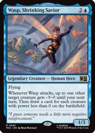 Wasp, Shrinking Savior (MSC-646) [Commander: Marvel Super Heroes] Foil