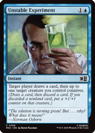Unstable Experiment (MSC-789) [Commander: Marvel Super Heroes] Foil