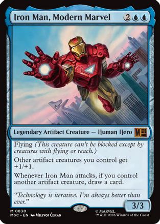 Iron Man, Modern Marvel (MSC-830) [Commander: Marvel Super Heroes] Foil