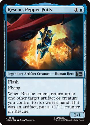 Rescue, Pepper Potts (Surge Foil) (MSC-882) [Commander: Marvel Super Heroes] Foil