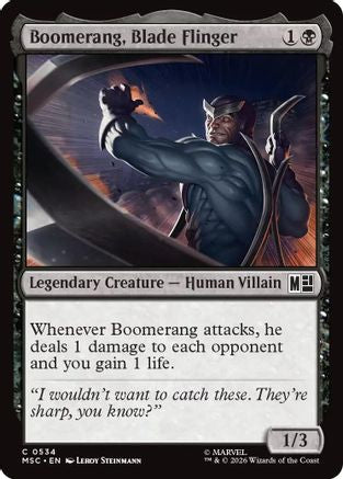 Boomerang, Blade Flinger (MSC-534) [Commander: Marvel Super Heroes] Foil