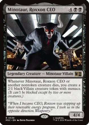 Minotaur, Roxxon CEO (MSC-539) [Commander: Marvel Super Heroes] Foil