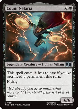 Count Nefaria (MSC-651) [Commander: Marvel Super Heroes] Foil