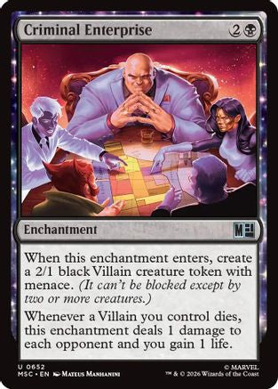 Criminal Enterprise (MSC-652) [Commander: Marvel Super Heroes]