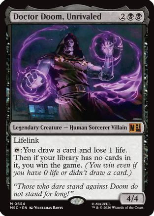 Doctor Doom, Unrivaled (MSC-654) [Commander: Marvel Super Heroes]