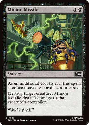 Minion Missile (MSC-663) [Commander: Marvel Super Heroes]
