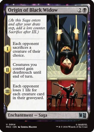 Origin of Black Widow (MSC-664) [Commander: Marvel Super Heroes]