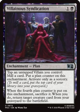 Villainous Syndication (MSC-672) [Commander: Marvel Super Heroes] Foil