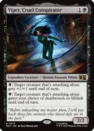 Viper, Cruel Conspirator (MSC-673) [Commander: Marvel Super Heroes]
