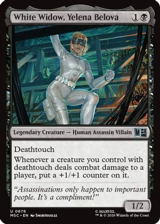 White Widow, Yelena Belova (MSC-676) [Commander: Marvel Super Heroes] Foil