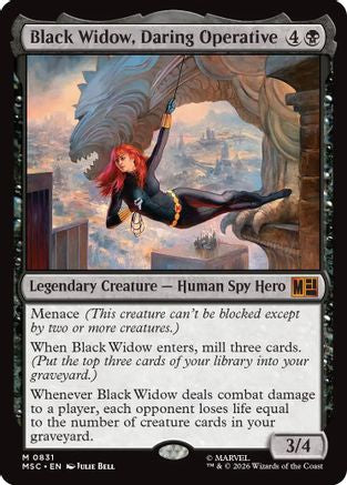 Black Widow, Daring Operative (MSC-831) [Commander: Marvel Super Heroes] Foil