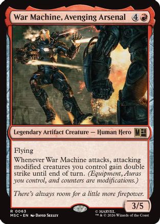 War Machine, Avenging Arsenal (MSC-063) [Commander: Marvel Super Heroes] Foil