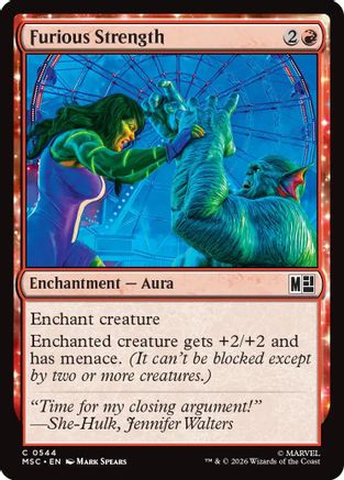 Furious Strength (MSC-544) [Commander: Marvel Super Heroes]