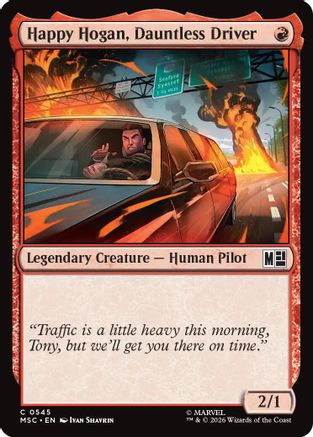 Happy Hogan, Dauntless Driver (MSC-545) [Commander: Marvel Super Heroes]
