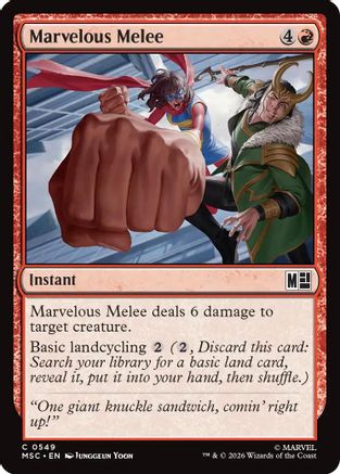 Marvelous Melee (MSC-549) [Commander: Marvel Super Heroes]