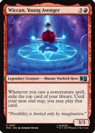 Wiccan, Young Avenger (MSC-557) [Commander: Marvel Super Heroes]