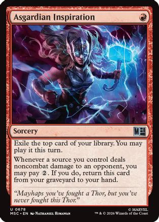 Asgardian Inspiration (MSC-678) [Commander: Marvel Super Heroes] Foil