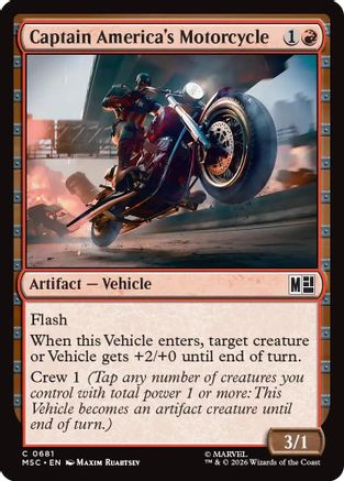 Captain America's Motorcycle (MSC-681) [Commander: Marvel Super Heroes] Foil