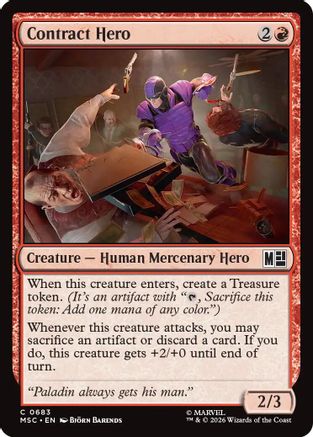 Contract Hero (MSC-683) [Commander: Marvel Super Heroes]
