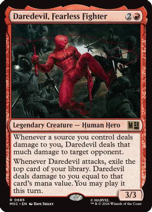 Daredevil, Fearless Fighter (MSC-685) [Commander: Marvel Super Heroes] Foil