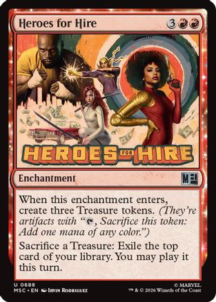 Heroes for Hire (MSC-688) [Commander: Marvel Super Heroes] Foil