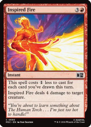 Inspired Fire (MSC-690) [Commander: Marvel Super Heroes]
