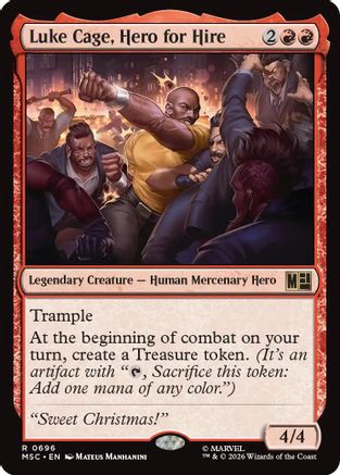 Luke Cage, Hero for Hire (MSC-696) [Commander: Marvel Super Heroes] Foil