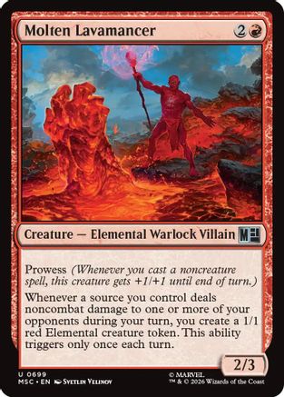Molten Lavamancer (MSC-699) [Commander: Marvel Super Heroes] Foil