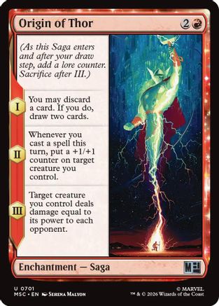 Origin of Thor (MSC-701) [Commander: Marvel Super Heroes] Foil