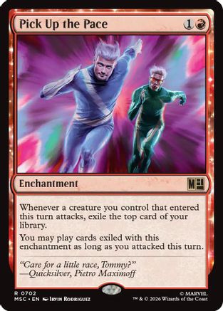 Pick Up the Pace (MSC-702) [Commander: Marvel Super Heroes] Foil