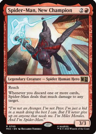 Spider-Man, New Champion (MSC-705) [Commander: Marvel Super Heroes] Foil