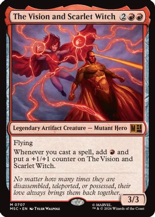 The Vision and Scarlet Witch (MSC-707) [Commander: Marvel Super Heroes] Foil