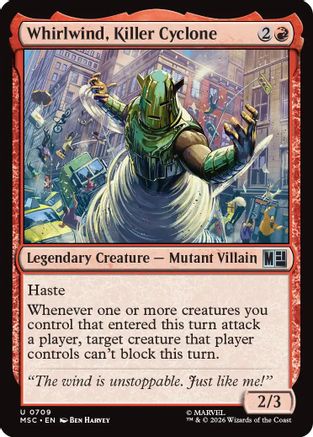 Whirlwind, Killer Cyclone (MSC-709) [Commander: Marvel Super Heroes] Foil