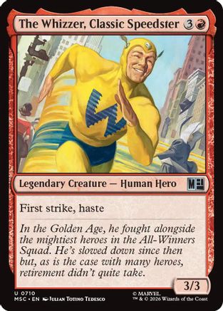 The Whizzer, Classic Speedster (MSC-710) [Commander: Marvel Super Heroes] Foil