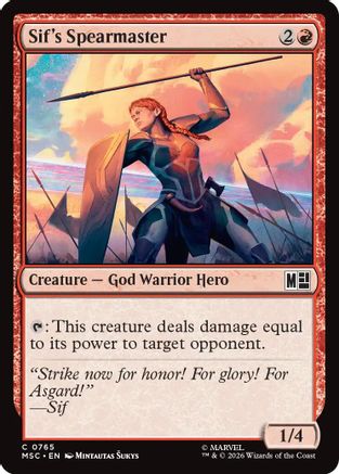 Sif's Spearmaster (MSC-765) [Commander: Marvel Super Heroes] Foil