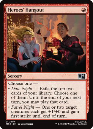Heroes' Hangout (MSC-804) [Commander: Marvel Super Heroes] Foil