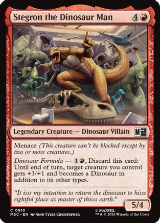 Stegron the Dinosaur Man (MSC-810) [Commander: Marvel Super Heroes] Foil