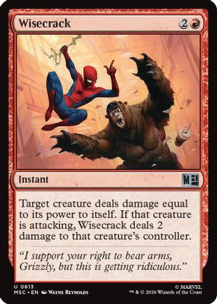 Wisecrack (MSC-813) [Commander: Marvel Super Heroes] Foil
