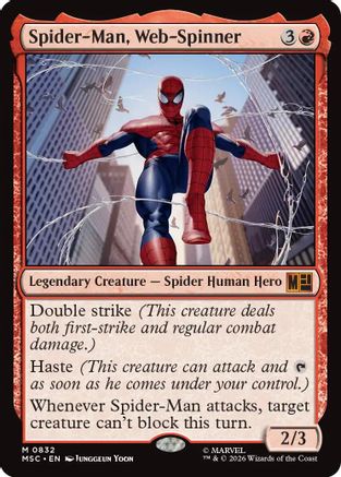 Spider-Man, Web-Spinner (MSC-832) [Commander: Marvel Super Heroes] Foil