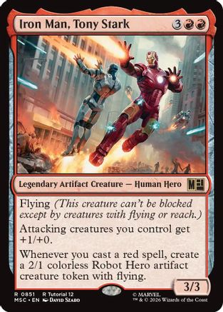 Iron Man, Tony Stark (MSC-851) [Commander: Marvel Super Heroes]