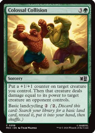 Colossal Collision (MSC-558) [Commander: Marvel Super Heroes] Foil