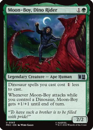 Moon-Boy, Dino Rider (MSC-563) [Commander: Marvel Super Heroes] Foil