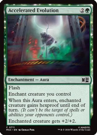 Accelerated Evolution (MSC-711) [Commander: Marvel Super Heroes] Foil