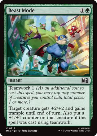 Beast Mode (MSC-713) [Commander: Marvel Super Heroes]