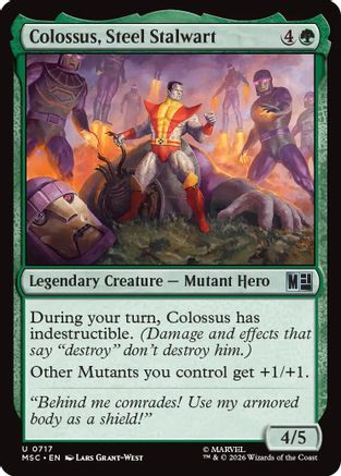 Colossus, Steel Stalwart (MSC-717) [Commander: Marvel Super Heroes] Foil
