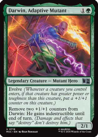 Darwin, Adaptive Mutant (MSC-718) [Commander: Marvel Super Heroes] Foil
