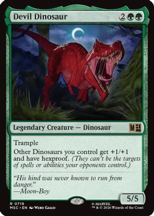Devil Dinosaur (MSC-719) [Commander: Marvel Super Heroes] Foil