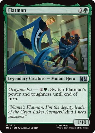 Flatman (MSC-721) [Commander: Marvel Super Heroes] Foil