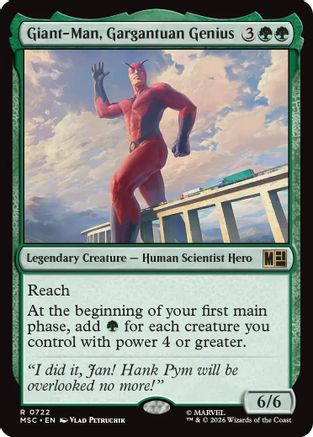 Giant-Man, Gargantuan Genius (MSC-722) [Commander: Marvel Super Heroes] Foil